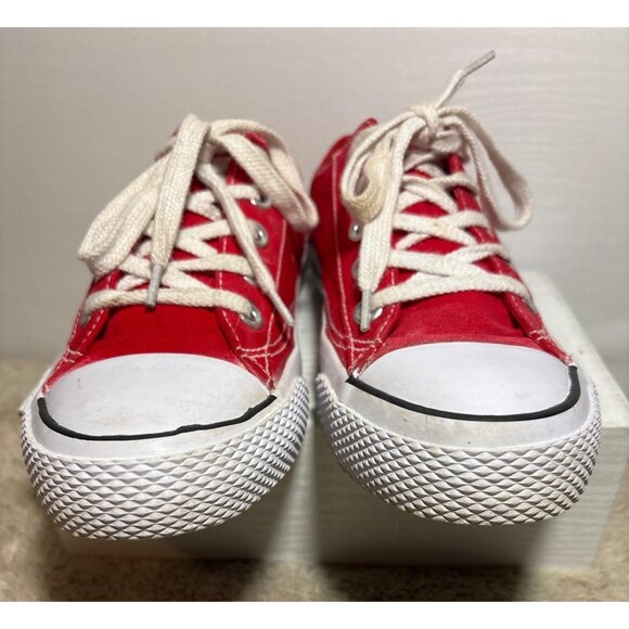 Airwalk Red Canvas Low Top Sneakers Womens Size 6 USA Casual Comfortable Shoes - Picture 6 of 14